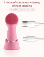 Cepillo de limpieza eléctrica 3D de silicona, 7 niveles, resistente al agua, removedor de maquillaje y espinillas, limpieza de poros, cuidado de la piel Facial, carga USB - details 12