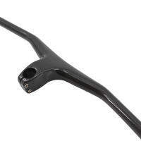 Manillar y vástago de bicicleta de fibra completa 3K mate brillante para bicicleta de montaña, barra de carbono integrada para bicicleta de montaña, ángulo de 17 grados - details 0