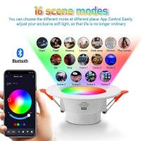Luz descendente LED TuYa regulable AC85-265V 10W 15W Control inteligente de Graffiti aplicación de voz RGB CW a todo Color Spot Ceig empotrado - details 3