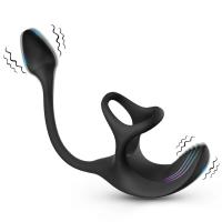 Leten HESEKS anillo vibratorio estimulador Traint con bala Control remoto Anal Butt Plug masajeador de próstata juguete sexual para hombres - details 8