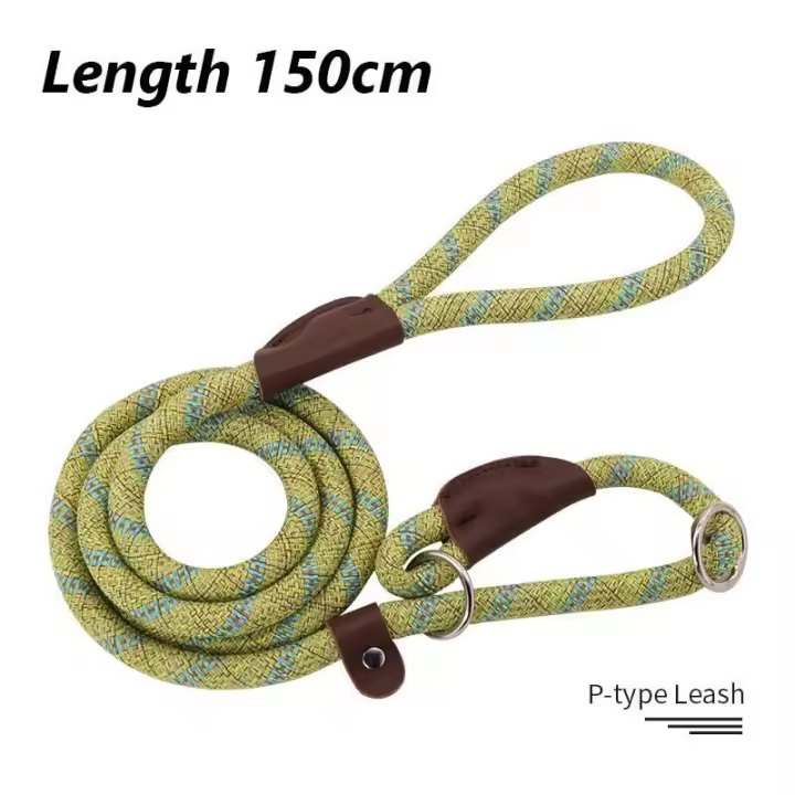 Cadena duradera Nailon mascotas, Collar Correa de trazado Perros medianos y grandes, Correa antideslizante para Perros - 1
