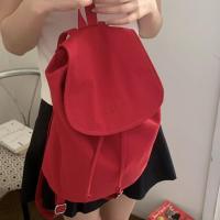 Mochilas coreanas simples de nailon, bolsos de hombro de nailon de gran capacidad de Color sólido, mochila escolar ligera para estudiantes, hombres y mujeres - details 14