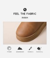 Zapatos de algodón para mujer, botas de nieve, zapatos informales, zapatos de alta calidad con terciopelo, botas cortas cálidas, botas desnudas de suela gruesa de un solo paso, novedad de 2024 - details 13