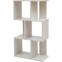 Estantería decorativa/estantes flotantes/Estantería de madera/Estantería con 4 estantes, oficina,modular, sala de estar, biblioteca - Display Shelf SRK-W3 - Marrón ceniza - details 34