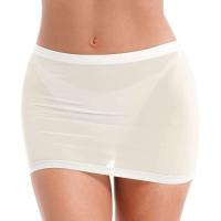 Minifalda BO elástica de tubo transparente para mujer, transparente, con lazo en la cadera, sexy, adecuada para discotecas - details 12