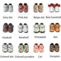Mocasines de Cuero Suave con Diseño de Estampado de Animal Primeros Pasos de Bebé, Zapatillas de Crawling para Niños y Niñas - details 3