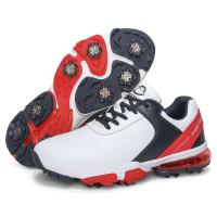 Nuevos zapatos de golf para hombre con amortiguación de aire de alta calidad, cordones de entrenamiento deportivos de vidrio para exteriores de lujo de la marca Guangdong, tachuelas para zapatos, - details 11