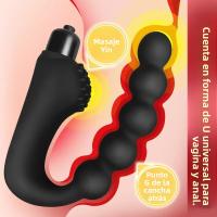 Juguetes Sexuales Cuentas de Patio Trasero, Tapón Anal, Vibrador de Silicona G-spot Anal, Masaje de Prostata, Masturbador - details 3