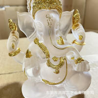 Tronco India elefante Dios Buda estatua ornamento artesanía creativa de resina Tailandia - details 9