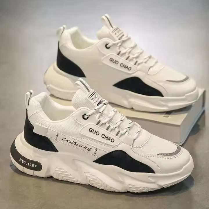 Y zapatos deportivos con plataforma transpirables para hombre, zapatos para caminar y correr de ocio - 1