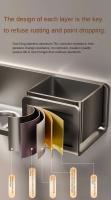 Organizador de alisador de cuna de baño, soporte para secador de pelo, estante, accesorios de baño - details 6