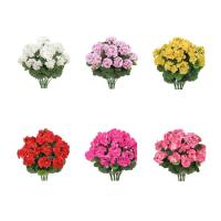 Nuevo Rojo flor de Begonia Artificial 36 Cm DIY flor falsa simulación plantas artificiales adornos de jardín - details 6