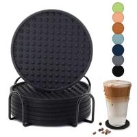 Posavasos antideslizante de protección de mesa de silicona para bebidas, resistente al calor, 3/6 piezas - details 0