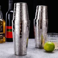 Juego de latas Boston con coctelera de cola de barra con patrón grabado - 800 ml y 500 ml - details 9