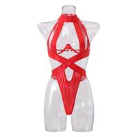 Conjunto sexual de mono sexy con cordón y cuello hueco para mujer - details 5
