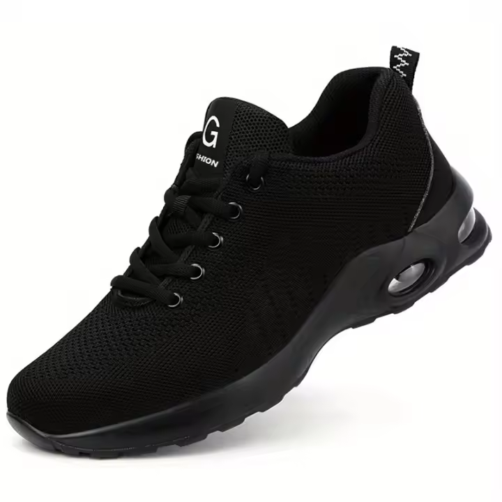 Zapatos de Seguridad para Trabajo para Hombres A Prueba de Agujas, Antideslizantes, Transpirables con Cordones Zapatillas Deportivas - 1