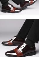 Zapato Social Para Hombre, Zapatos De Vestir Informales De Charol Para Negocios, Calzado De Traje De Oficina Con Parte Superior Brillante Y Punta Puntiaguda, Tendencia 2024 - details 6