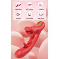 Empaque privado SEX Vibrador Estimulador de Lengua Clítoris Punto G Vagina Mujeres Juguete Sexual Gratis Para Adultos 18+ - details 11