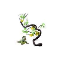 Simulación de vid marina de plástico de ramas de escalada de jungla, rama de esquina Flexible para reptiles, lagarto, decoración de acuario - details 0