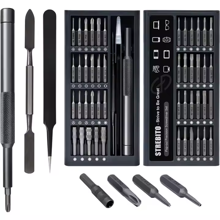 Juego de destornilladores de precisión 50 en 1, Kit de herramientas electrónicas para PC, portátil, RC, ordenador, Kit de reparación de teléfono - 1