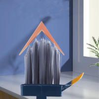 Nueva Escobilla De Limpieza Para El Hogar Con Mango Largo Cepillo De Cerda Para Huecos De Inodoro Herramienta De Limpieza Para Esquinas Y Ralladuras De Piso Y Ventanas V-Shape Ecológica Y Recargable - details 7