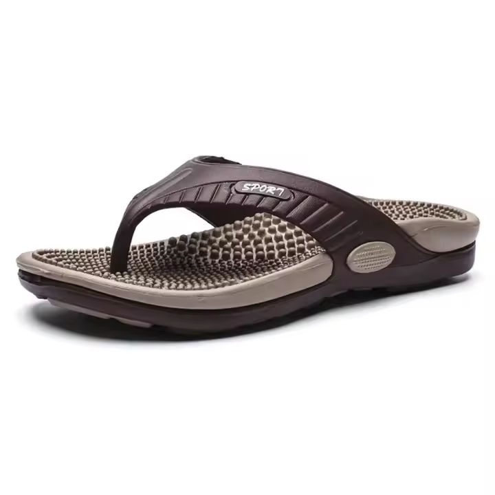 Nuevas zapatillas ligeras de moda de verano para hombre, zapatillas informales transpirables para interiores y exteriores - 1