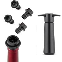 Bomba de plástico para ahorro de vino, sellador de botellas duradero con 10 tapones de vacío, reutilizable, para todas las botellas de vino estándar - details 4