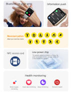 Nuevo Watch10 Reloj de salud para mujer de 1,85 pulgadas Monitoreo del sueño Frecuencia cardíaca y presión arterial Dial personalizado Llamada Bluetooth para Android iOS Pulsera inteligente impermeable para mujer, regalo exquisito 2025 - details 2