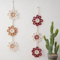 Tapiz Tejido a Mano Estilo Nórdico 2025, Diseño Solar con Flecos, Decoración Pared Infantil Segura, Algodón Orgánico, - details 1