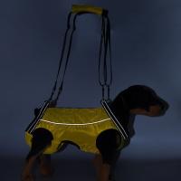 Arnés de elevación para perros con correa ajustable, soporte para piernas, portador transpirable con raya reflectante, cómodo - details 8
