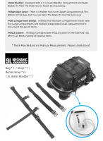 Rhinowalk-bolsa de depósito para motocicleta, mochila versátil de 9L con cubierta para lluvia, bolsa de agua de 1,5 L, sistema MOLLE, multicompartimento Universal - details 13