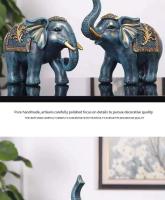 Un par de decoración de elefante para sala de estar, TV, entrada, vitrina de vino, accesorios para el hogar europeos - details 2