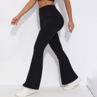 Hamidou-pantalones acampanados de Yoga para mujer, Leggings para Fitness, pantalones de cintura alta para levantar el trasero, pantalones de secado rápido para ciclismo y Fitness - details 11