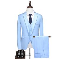 Trajes de Lujo para Hombre de 3 Piezas Traje de Una Botonadura, Chaqueta, Traje Formal, Conjunto de Boda, Esmoquin para Novio (Traje + Pantalones + Chaleco) - details 4