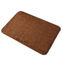 Alfombra de Piedra Embossed para el Hogar Absorbente de Agua, Estilo Sencillo 30*40*2cm - details 6