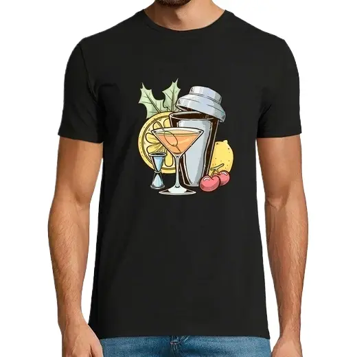 vintage bartender mezclar coctel barman Camisetas CERVEZA,Pack Regalo Camiseta Personalizada - 1