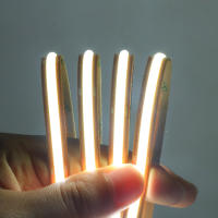 FCOB-tira de luces LED COB, 8mm de ancho, 528 LED de alta densidad, Flexible, FOB, luz cálida, natural, blanco frío, lineal, regulable, 12V, 24V - details 12