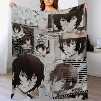 Manta estética Dazai, mantas decorativas suaves para sofá - details 8