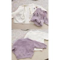 Suéter para niños cárdigan lindo colorido primavera otoño niñas suéter tejido ropa exterior Casual Color caramelo 1-12 años - details 1