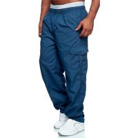 Jerseys rectos con múltiples bolsillos para hombre, pantalones casuales, pantalones Fiess - details 3
