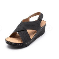 Sandalias de Mujer de Verano Transpirables con Cuña Cosida de Gran Tamaño 2025 - details 4