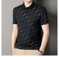 Camiseta de manga corta con solapa para hombre de mediana edad, polo versátil informal de negocios transpirable, novedad de verano, estilo - details 2