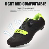 Zapatillas de ciclismo profesionales unisex: ligeras, transpirables y compatibles con calas SPD - Perfectas para montar - details 1