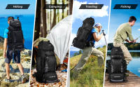 Mochila de Camping Ligera de 90L Equipo de Deportes al Aire Libre para Senderismo, Escalada, Montañismo, Trekking - details 4