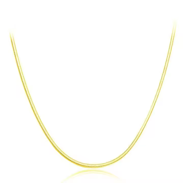Collar de plata para mujer, cadena de serpiente única de 18 pulgadas de moda, combinación diaria perfecta, como regalo para mejores amigas, regalo del Día de la Madre - 1