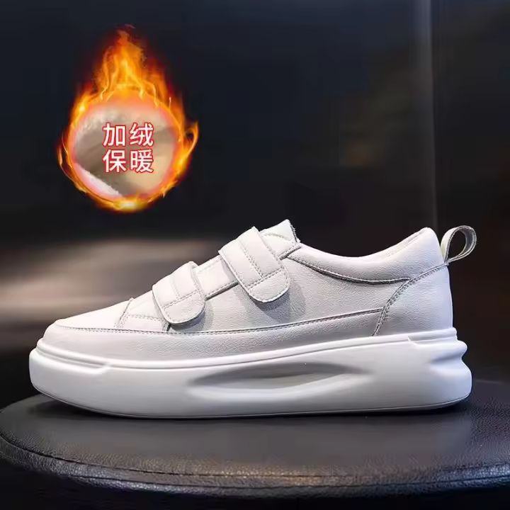 Deportes de moda para mujer con tenis con cordones, zapatos casuales blancos - 1