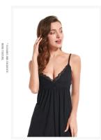 Camisola sexy de algodón cosida Ence para mujer, ropa interior íntima de color sólido, ropa informal holgada para el hogar - details 11