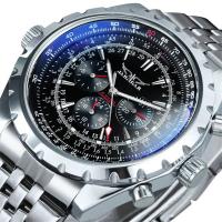 Hombre moda casual hueco multifunción gran dial reloj mecánico automático - details 0