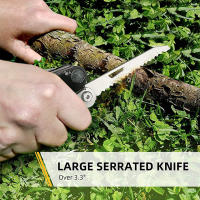 Alicates Multifuncionales LUCHSHIY para Camping al Aire Libre Herramienta de Mano Plegable con Cuchillo Tijeras y Sierra - details 5