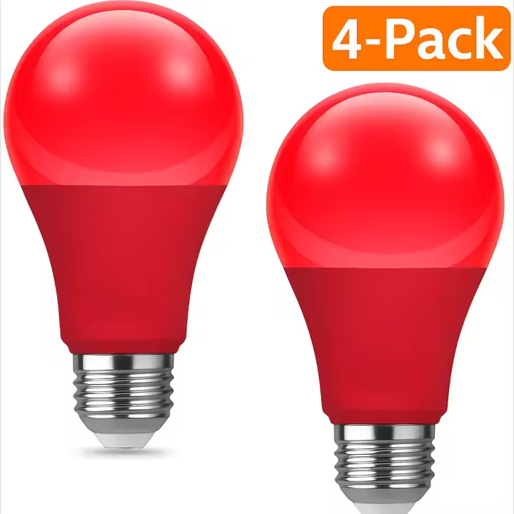 Paquete de 4 bombillas LED decorativas de 9 W para decoración navideña de interior y exterior - 1